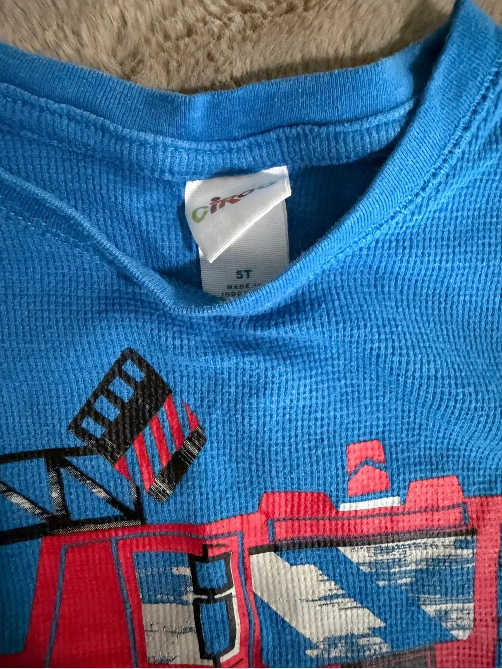 Kids Lot: Red & Navy Casual Tops and Pants firefighter theme